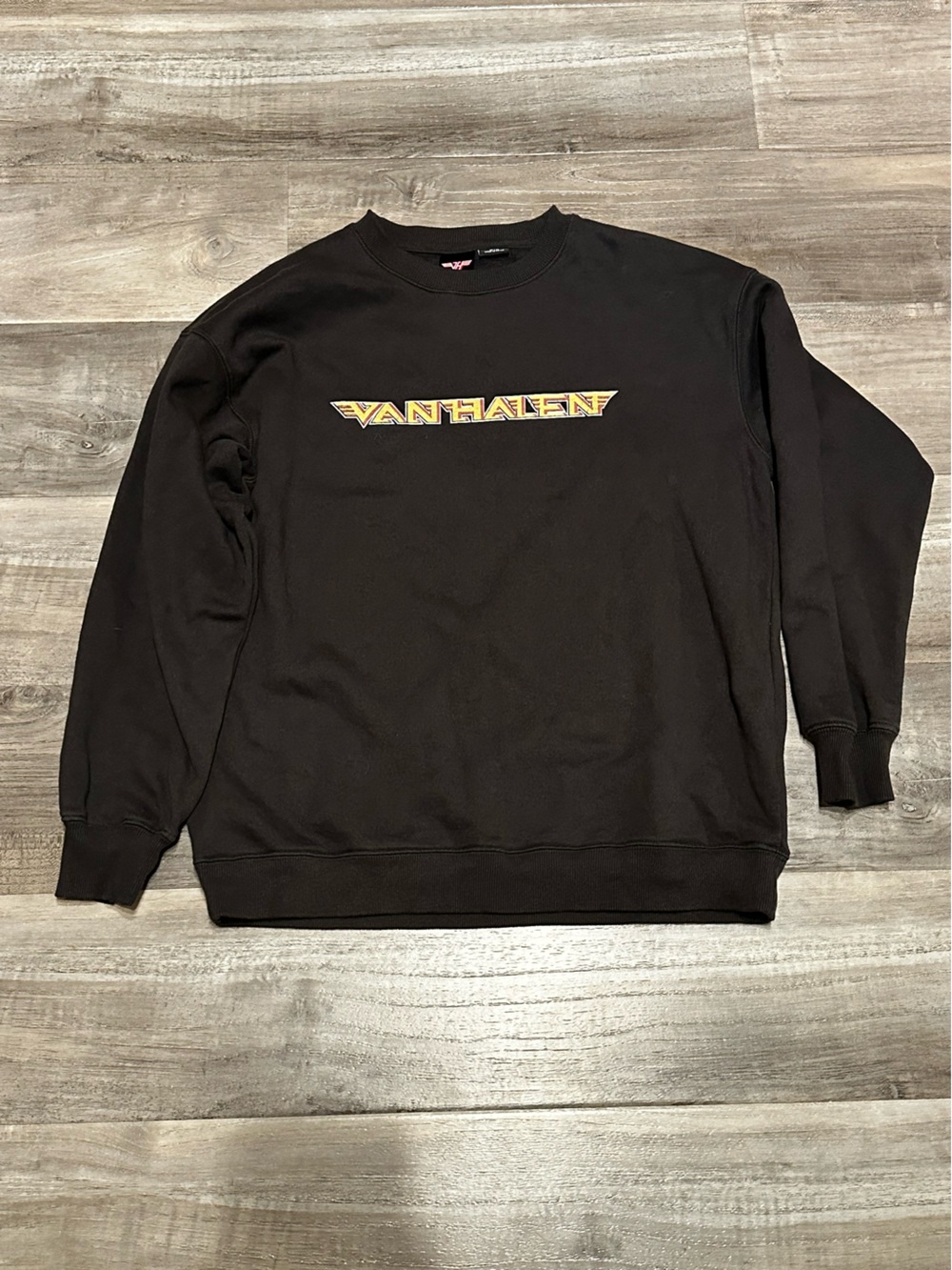 Van Halen Black Logo Crewneck Sweatshirt